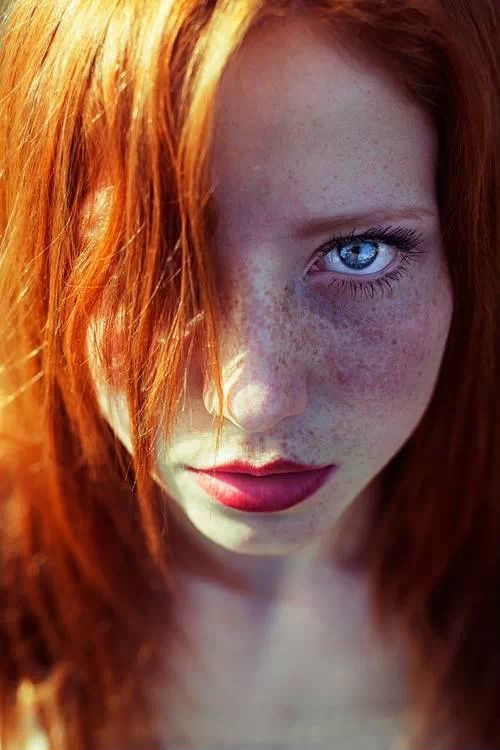 Tasty Blue Eyed Redhead